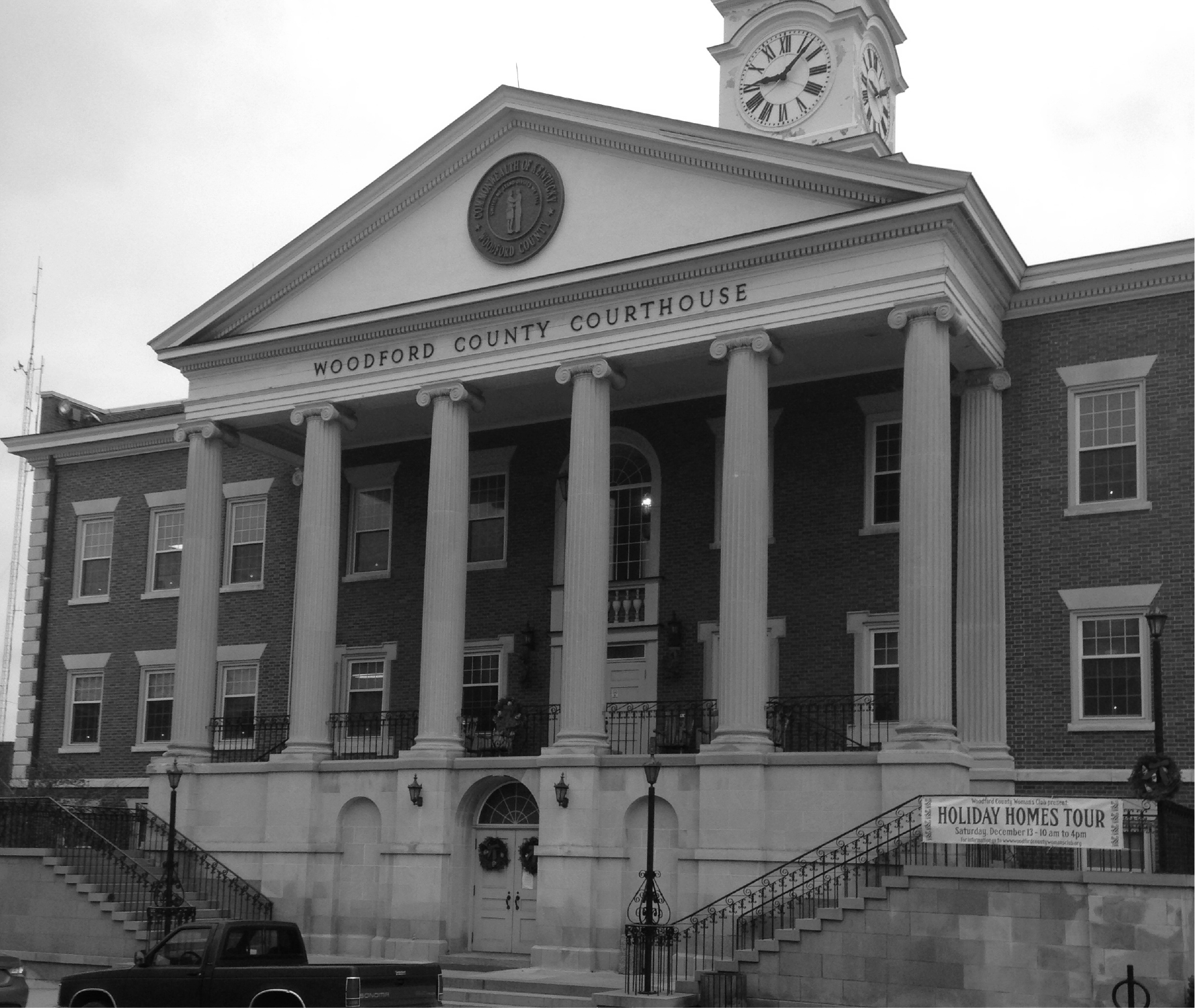 The Woodford County courthouse located in Versailles, Kentucky.